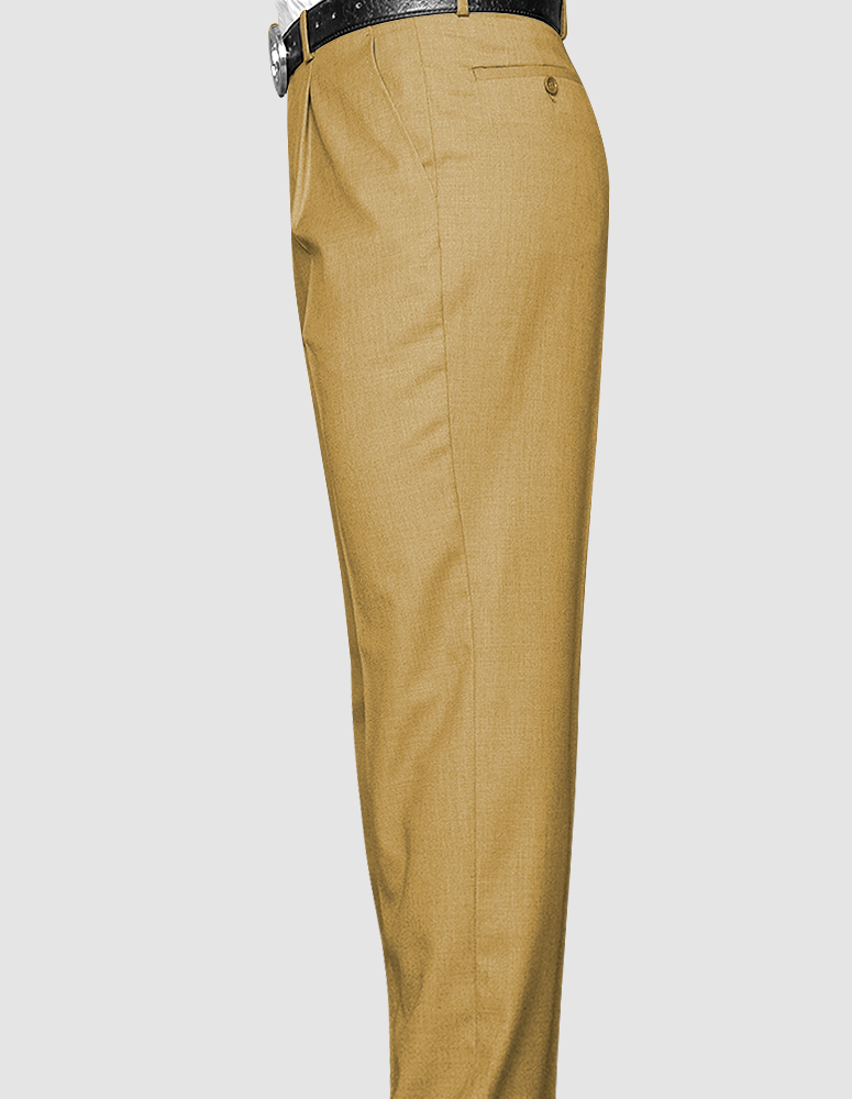 Mens 70s Olive Green Italian Wool Wide Leg Dress Pants - Vintage Clothing, Shop Vintage Fashion