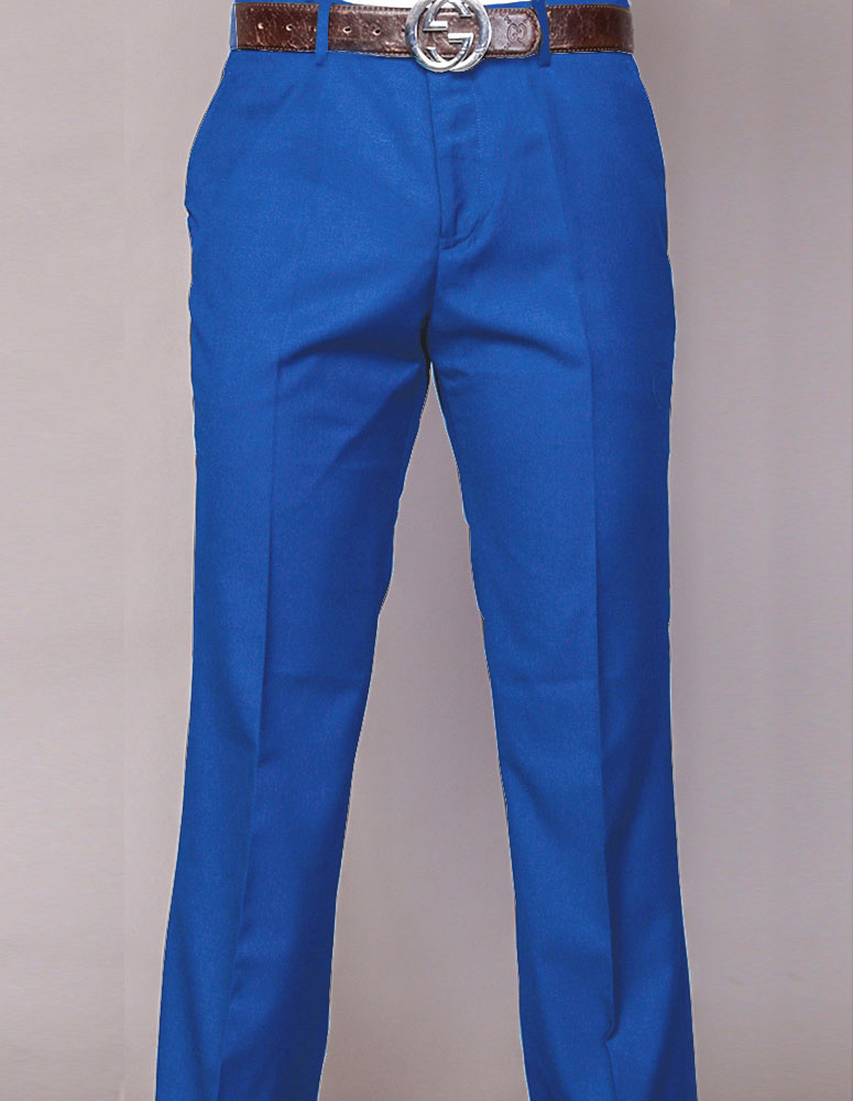 ROYAL ITALIAN FLAT FRONT MENS WOOL DRESS PANTS HAND TAILORED 