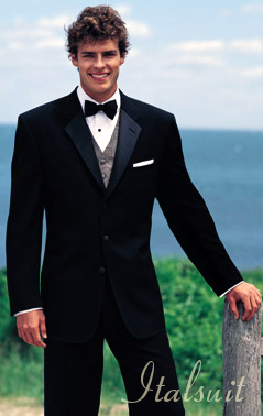 SUPER 150'S WOOL MENS BLACK TUXEDO 2 BUTTON EXTRA FINE HAND MADE