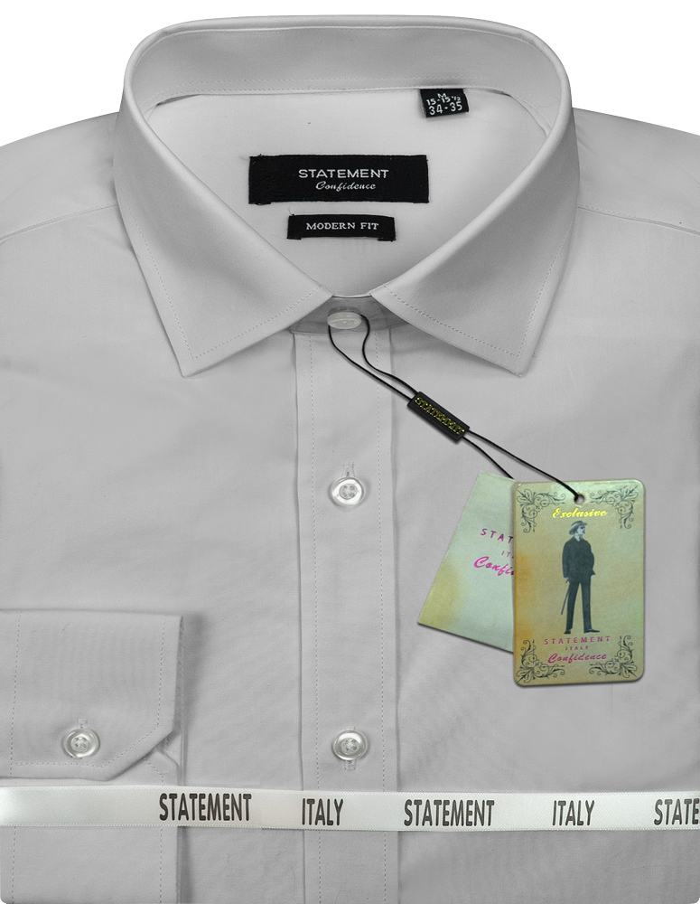 STANDARD GREY MENS DRESS SHIRT 